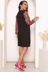 LT Collection Платье 259272 П4111 чёрный, бордо