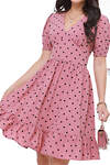 DStrend Платье 299526 П-3841-0046-01 Сиренево-розовый