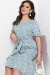 LT Collection Платье 301510 П5983 серо-голубой