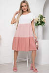LT Collection Платье 302101 П6052 розовый, белый