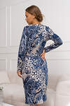Open-style Платье 389576 5906 синий/черный/бежевый