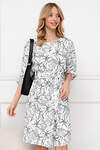 Open-style Платье 414586 5723 белый/серый