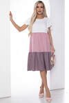 LT Collection Платье 415106 П10109 белый, розовый