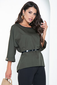 LT Collection Блуза 273083 Б2574 зеленый (хаки)