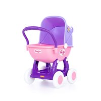 Полесье Коляска для кукол "Arina" 4-х колёсная (розовая) (в пакете) 321334 48202 