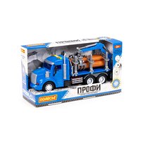 Полесье "Профи", автомобиль-лесовоз инерционный (со светом и звуком) (синий) (в коробке) 323252 96173 