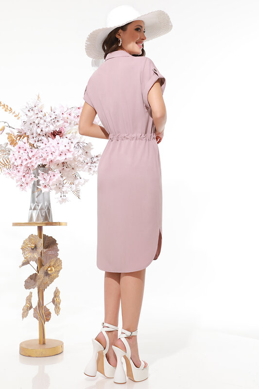 DStrend Платье 289011 П-3758 Розовато-серый