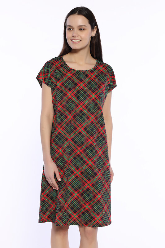 TEXCOM Платье 297568 1952-2354 Красно-зеленый