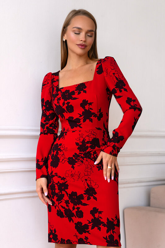 Open-style Платье 389794 5306 красный/черный