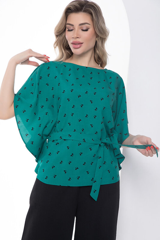 LT Collection Блуза 417829 Б10056 зелёный