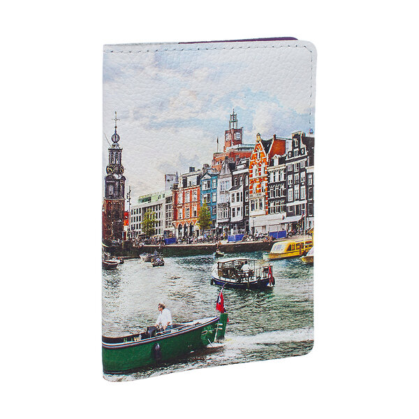 Eshemoda Обложка на паспорт 101856 Обложка на паспорт "Яркий Амстердам" 