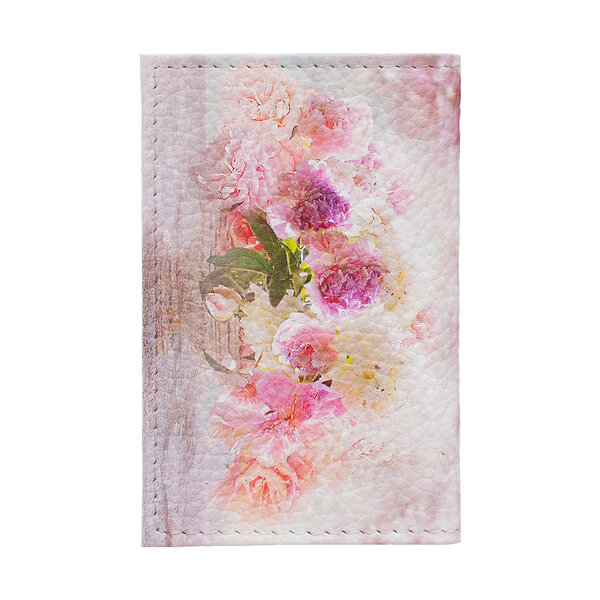 Eshemoda Двойная обложка для карт 103494 "Розовый букет" 