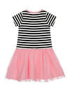 PLAYTODAY Платье 166040 12122993 светло-розовый, черный, белый