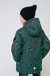 CROCKID Куртка 180945 ВК 36062/н/2 ГР черный, ярко-зеленые волны