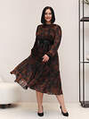 Forus Платье 209861 20018/103 Черный/коричневый