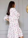 Raposa Платье 232927 305WHT Белый/красные цветы