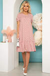LT Collection Платье 259614 П3883 нежно-розовый, принт: горошек