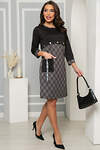 LT Collection Платье 271333 П4890 черный/серый