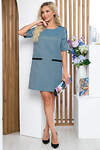 LT Collection Платье 280710 П5235 голубой, чёрный