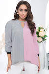 LT Collection Блуза 281559 Б5315 розовый/серый