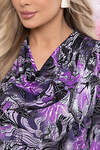 LT Collection Блуза 298801 Б5840 мультиколор (фиолетовый, чёрный)