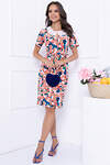 Bellovera Платье 306013 55П5398 голубой, розовый