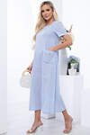 LT Collection Платье 306436 П6707 голубой, белый