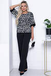 LT Collection Блуза 309191 Б7187 чёрный, белый