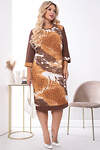 LT Collection Платье 316434 П7466 коричневый, брауни, молочный