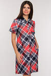 Binita Платье-рубашка 51314 920-1 красно-синий