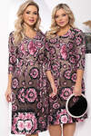 LT Collection Платье 327859 П7793 мультиколор (капучино, розовый)
