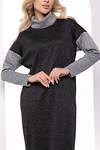 LT Collection Платье 331100 П7985 серый, чёрный