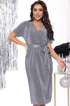 LT Collection Платье 334539 П8053 серый, серебряный
