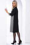 LT Collection Платье 338078 П8254 дымчато-серый, чёрный