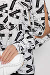 LT Collection Блуза 391926 Б8442 мультиколор (черный, белый)