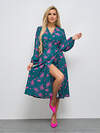 JETTY Платье 392490 206-14 Зеленый, розовый