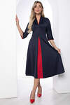 LT Collection Платье 402900 П8819 синий с красными элементами