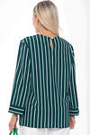 LT Collection Блуза 406914 Б8938 зелёный, белый