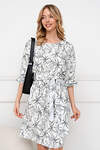 Open-style Платье 414586 5723 белый/серый