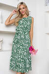 Open-style Платье 414596 6172 зеленый/белый