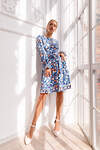 Open-style Платье 414624 4871 голубой/оранжевый/белый