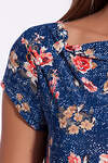 TEXCOM Платье 68383 1903-378 Синий/цветы