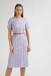 Emka Fashion Платье 95885 PL832/lawrence синий, белый, красный