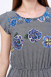 TEXCOM Платье 107113 1899-885 Черно-белый/синий