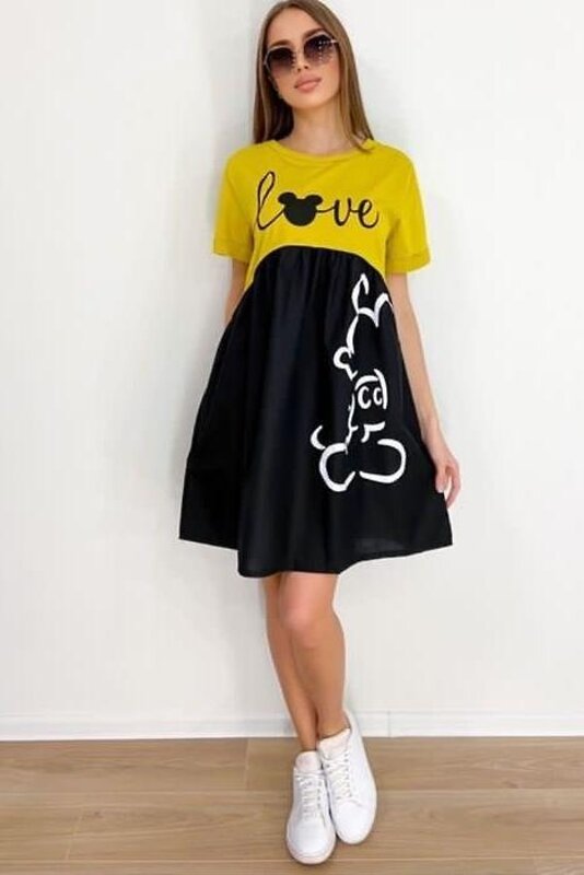 Lika Dress Платье 241798 8377 черный/желтый