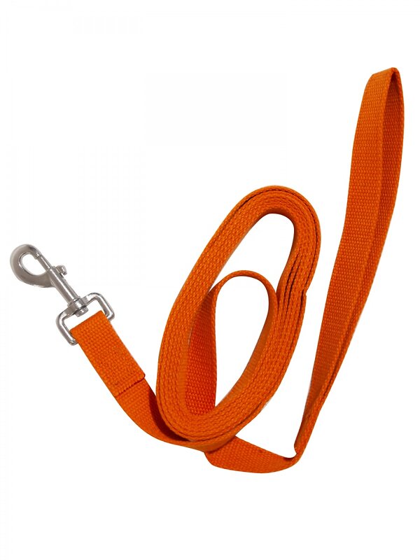 Зооник Поводок брезентовый  для собак 3м*25мм, , оранжевый 408488 11472-2 
