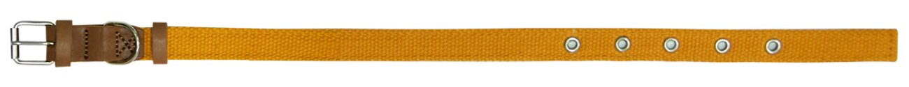 Зооник Ошейник брезент, двойной 20мм (33-45см), , оранжевый  409214 10171-2 