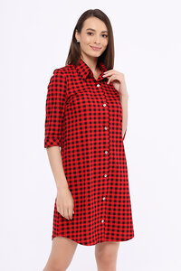 TEXCOM Платье 174898 1953-1854 Красный/черный