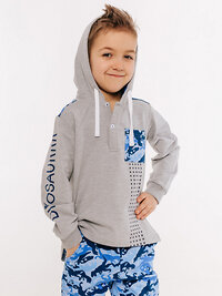 BATIK Толстовка 235695 пуловер) для мальчика (00864_BAT  Серый