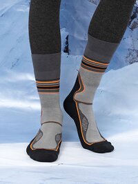 MARK FORMELLE Мужские носки 256490 620T-007 т.серый /оранж